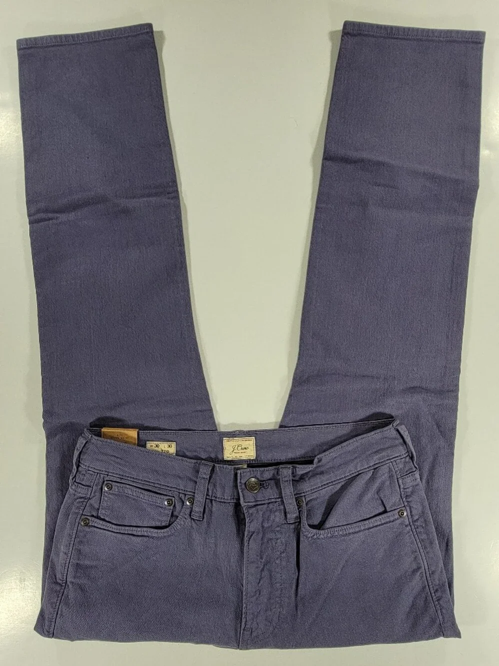 NEW J. Crew Men's 770 Straight Fit Stretch Jeans Gray Blue 30X30 NWT Denim